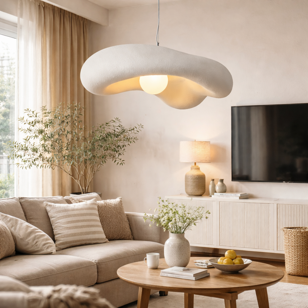 Creamy Wabi Sabi Pendant Light
