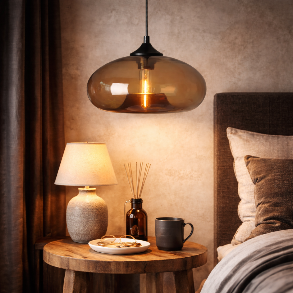 Color Glass Pendant Light