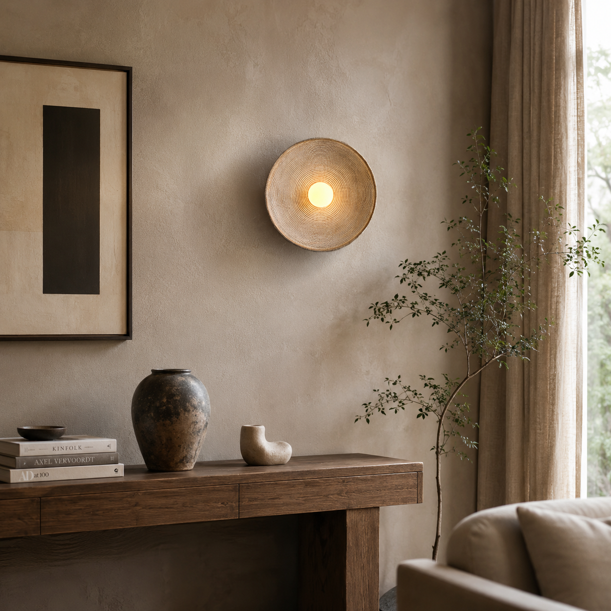 Retro Japanese Wall Sconce