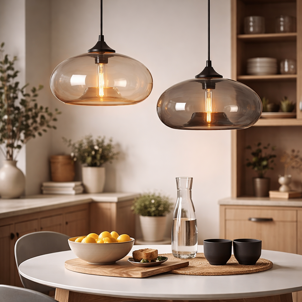 Color Glass Pendant Light