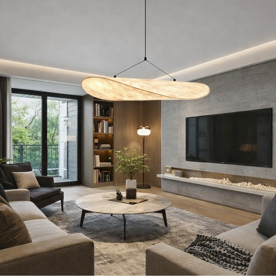 Modern Silk LED Pendant Lamp