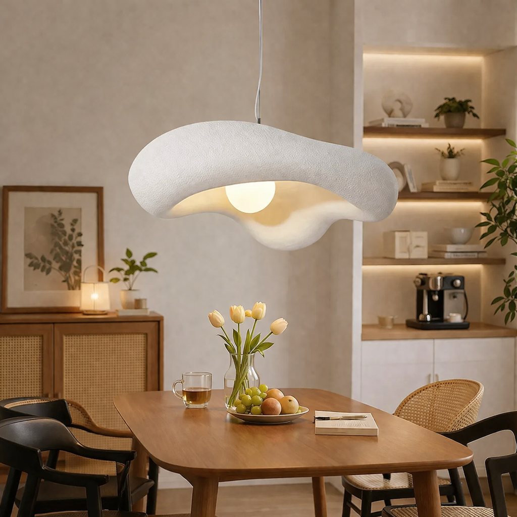 Creamy Wabi Sabi Pendant Light