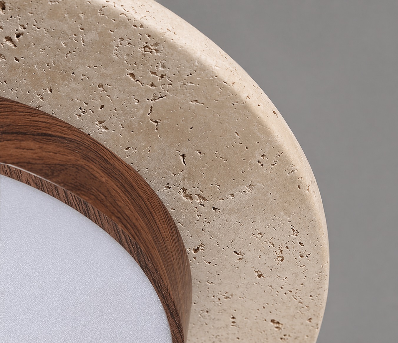 Round Stone Ceiling Light