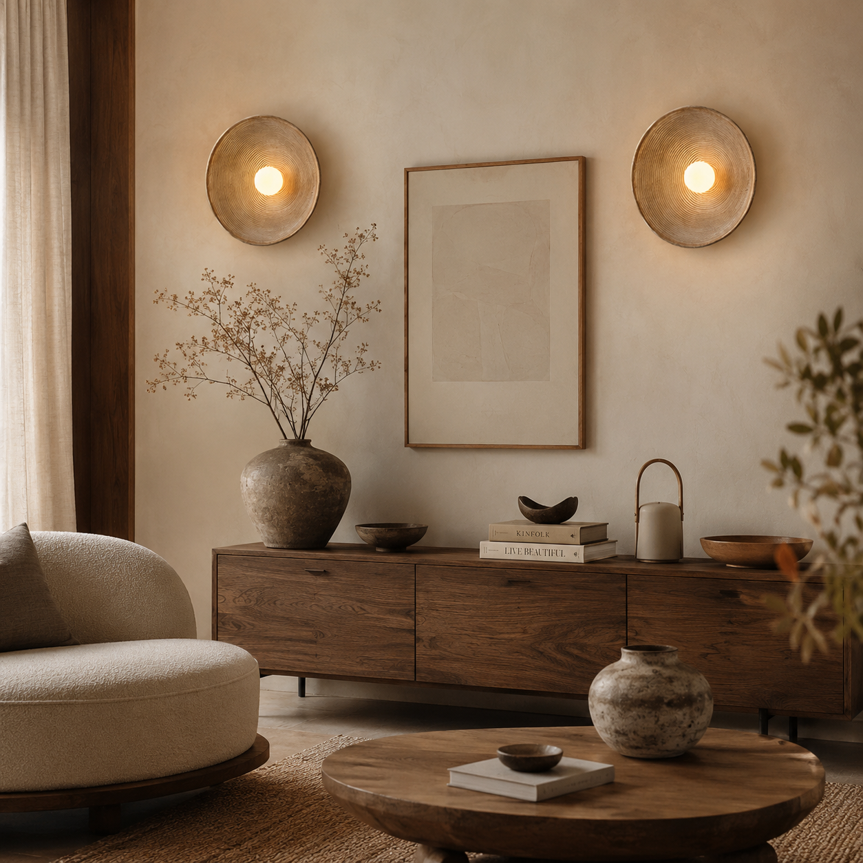 Retro Japanese Wall Sconce