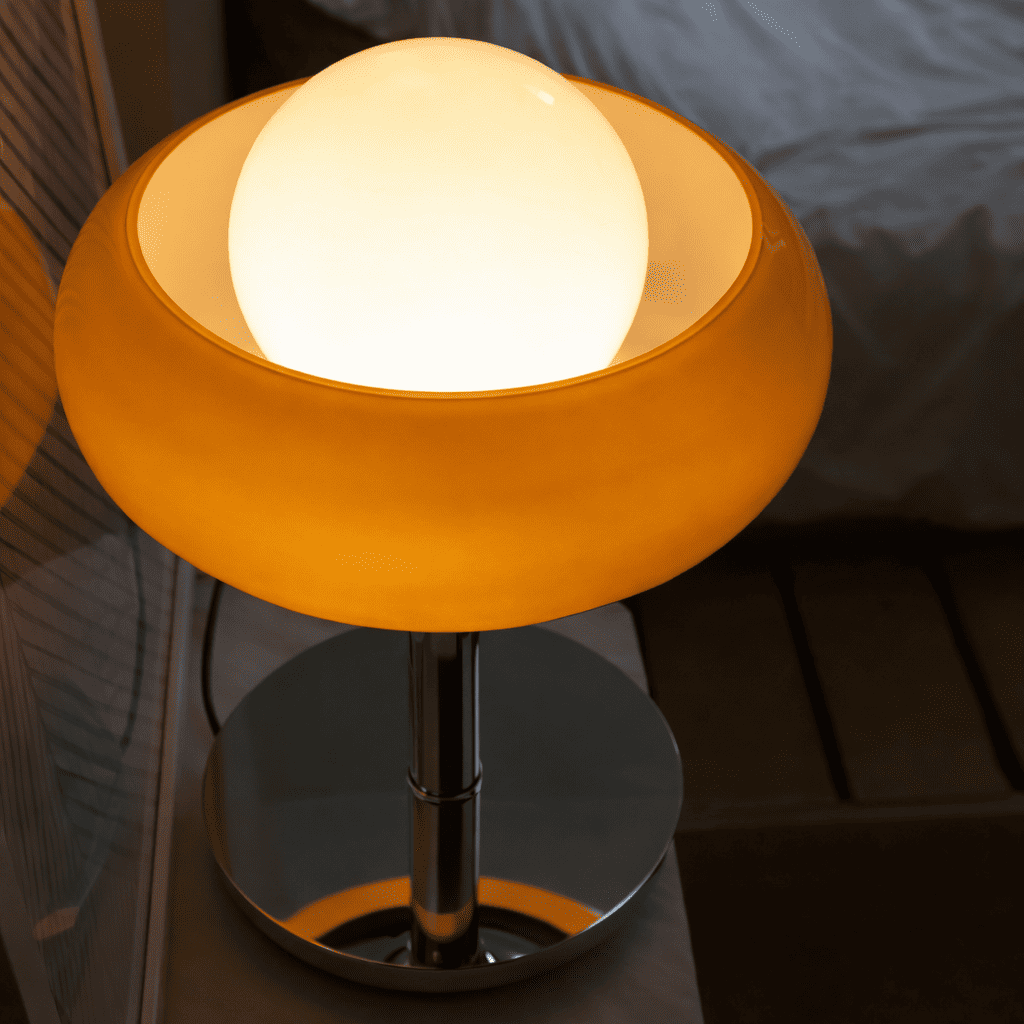 Egg Tart Glass Table Lamp