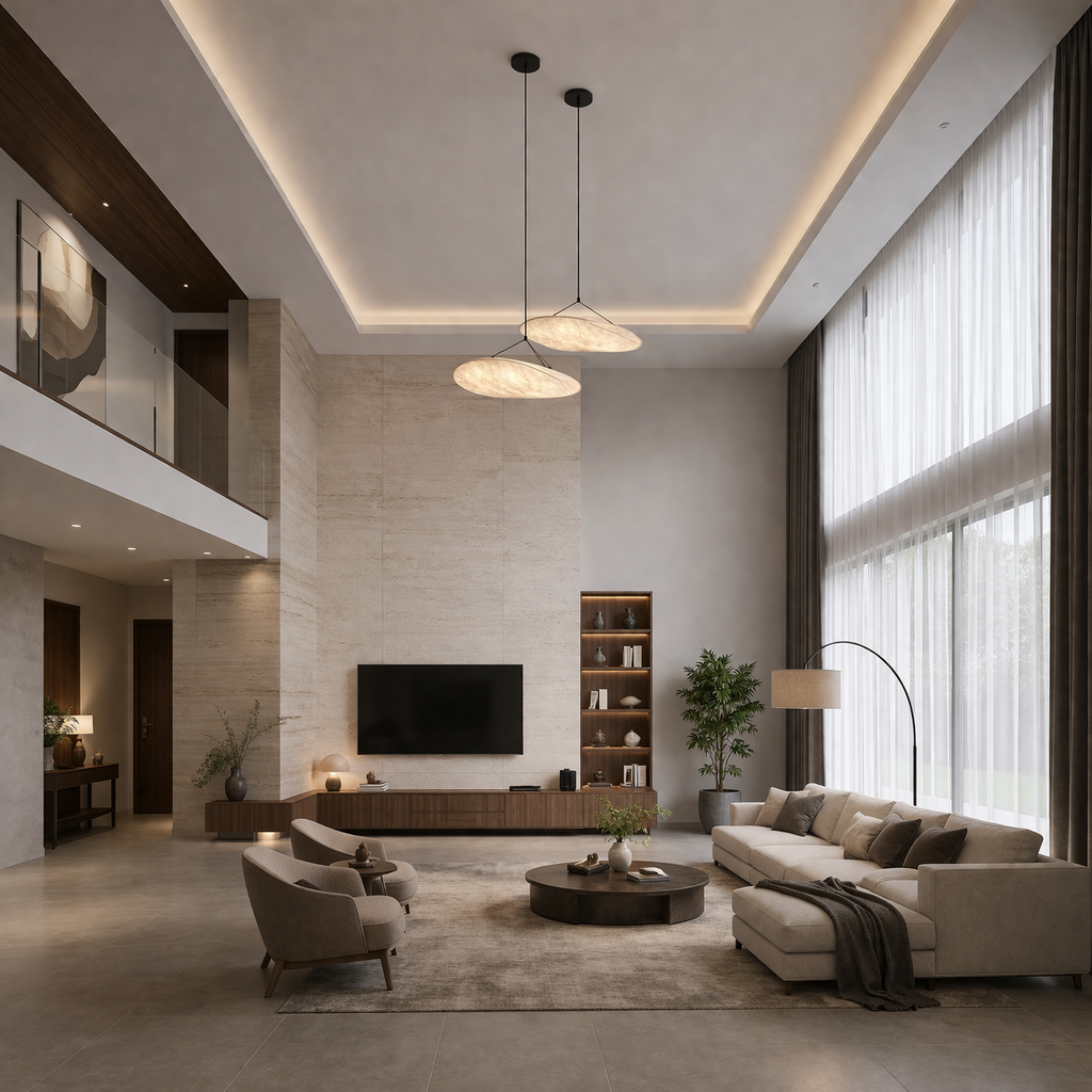 Modern Silk LED Pendant Lamp