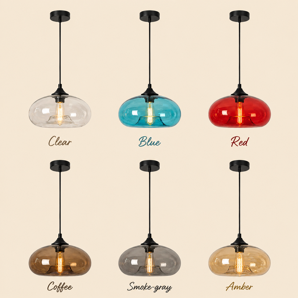 Color Glass Pendant Light
