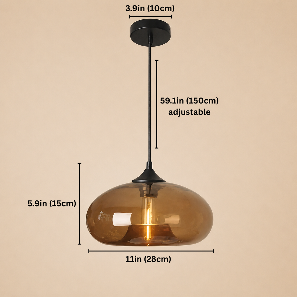 Color Glass Pendant Light