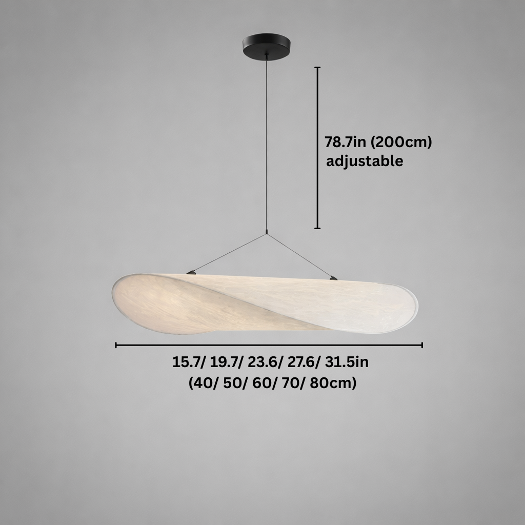 Modern Silk LED Pendant Lamp