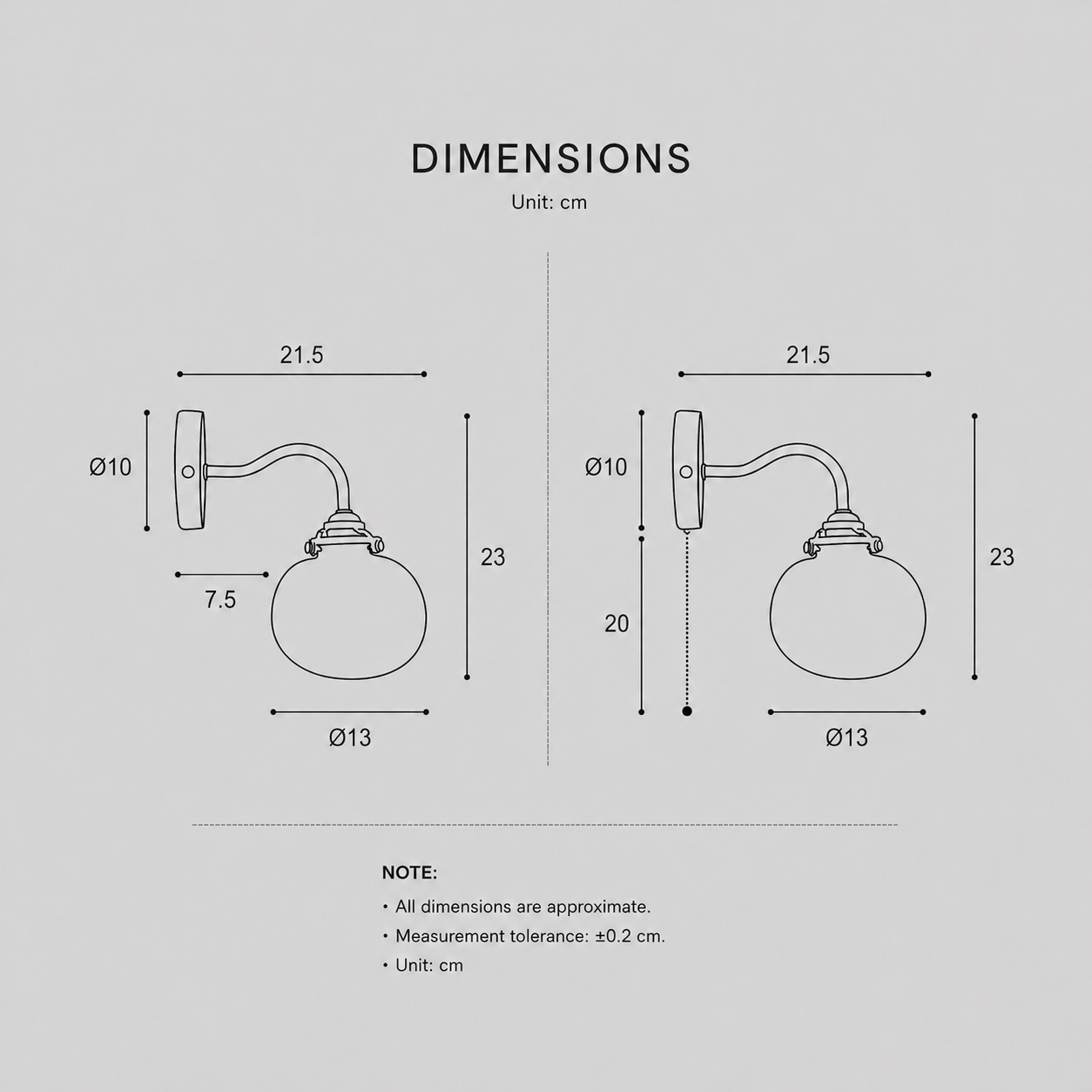Glass Ball Wall Light Fixtures