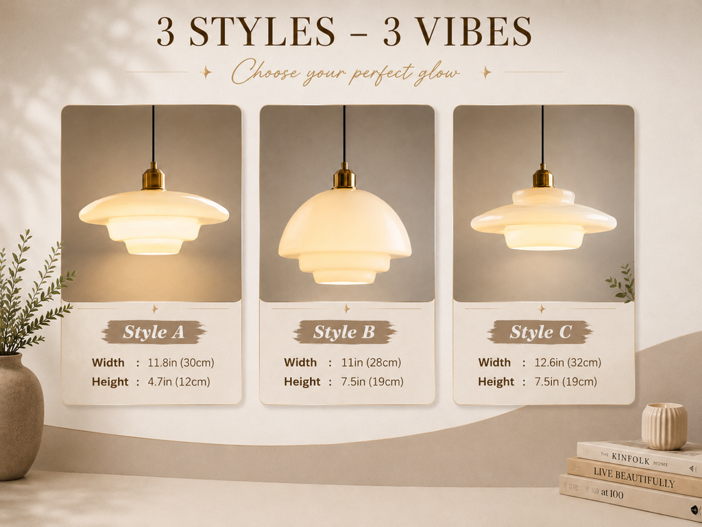 Milk Glass Pendant Light