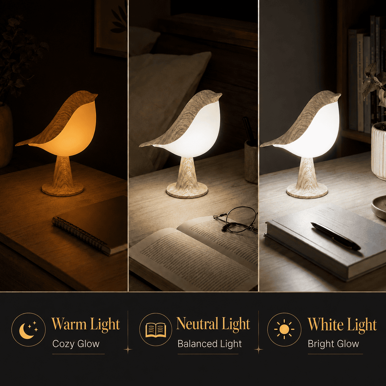 Glow Cute Bird Lamp