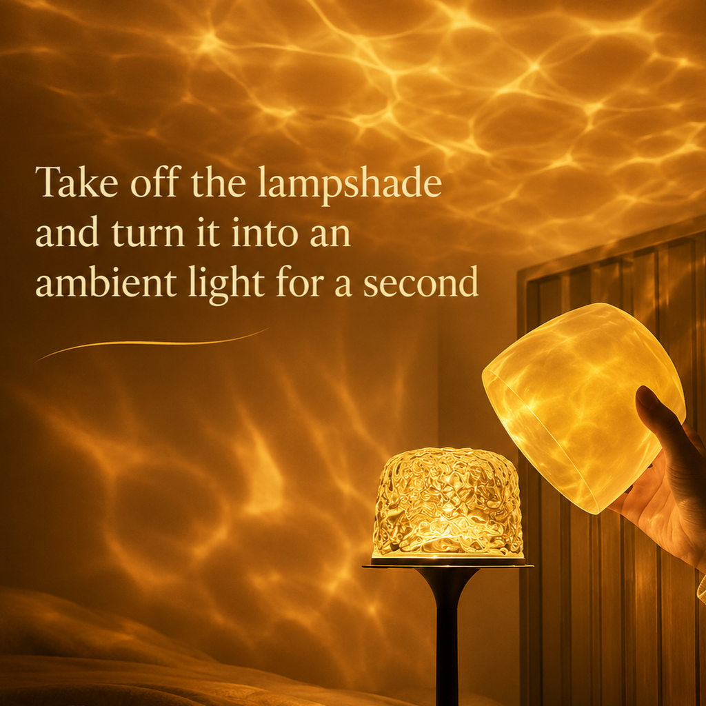 Water Ripple Effect Table Lamp