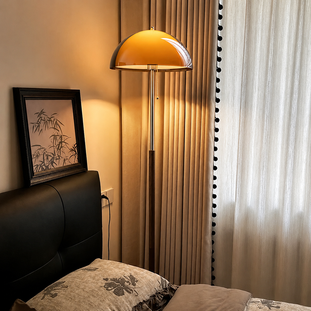 Orange Mushroom Floor Lamp