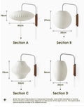 Modern Silk Cloth Wall Lamp
