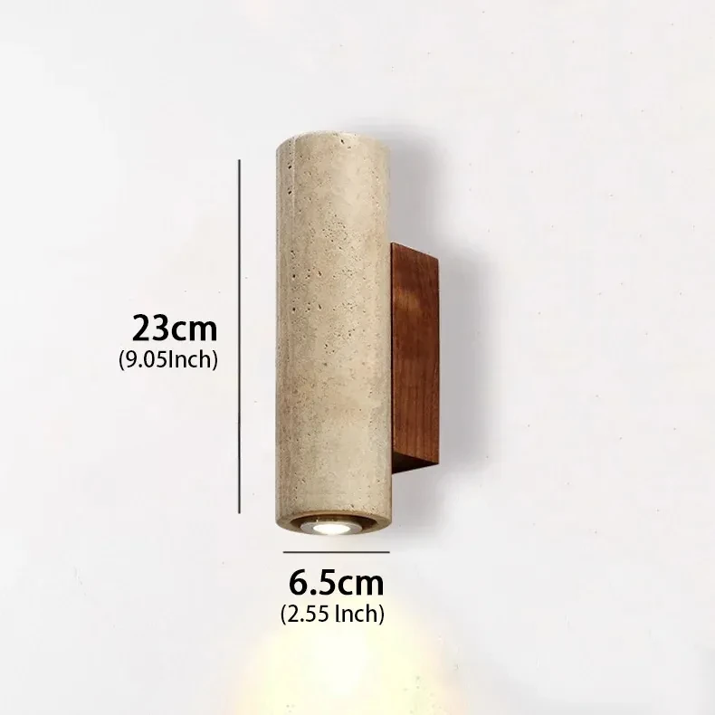 Yellow Travertine Wall Sconce