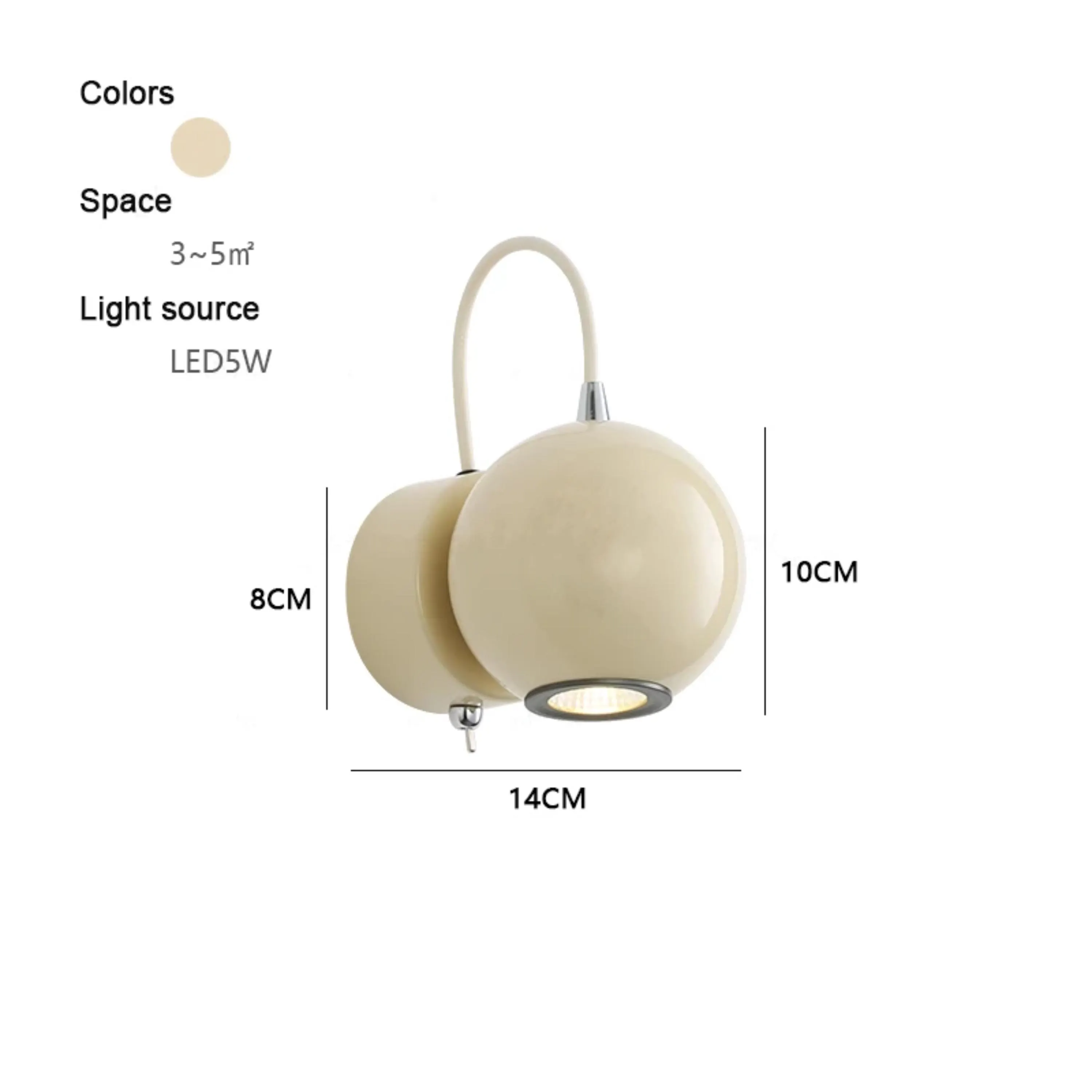 Modern Magnetic Wall Light