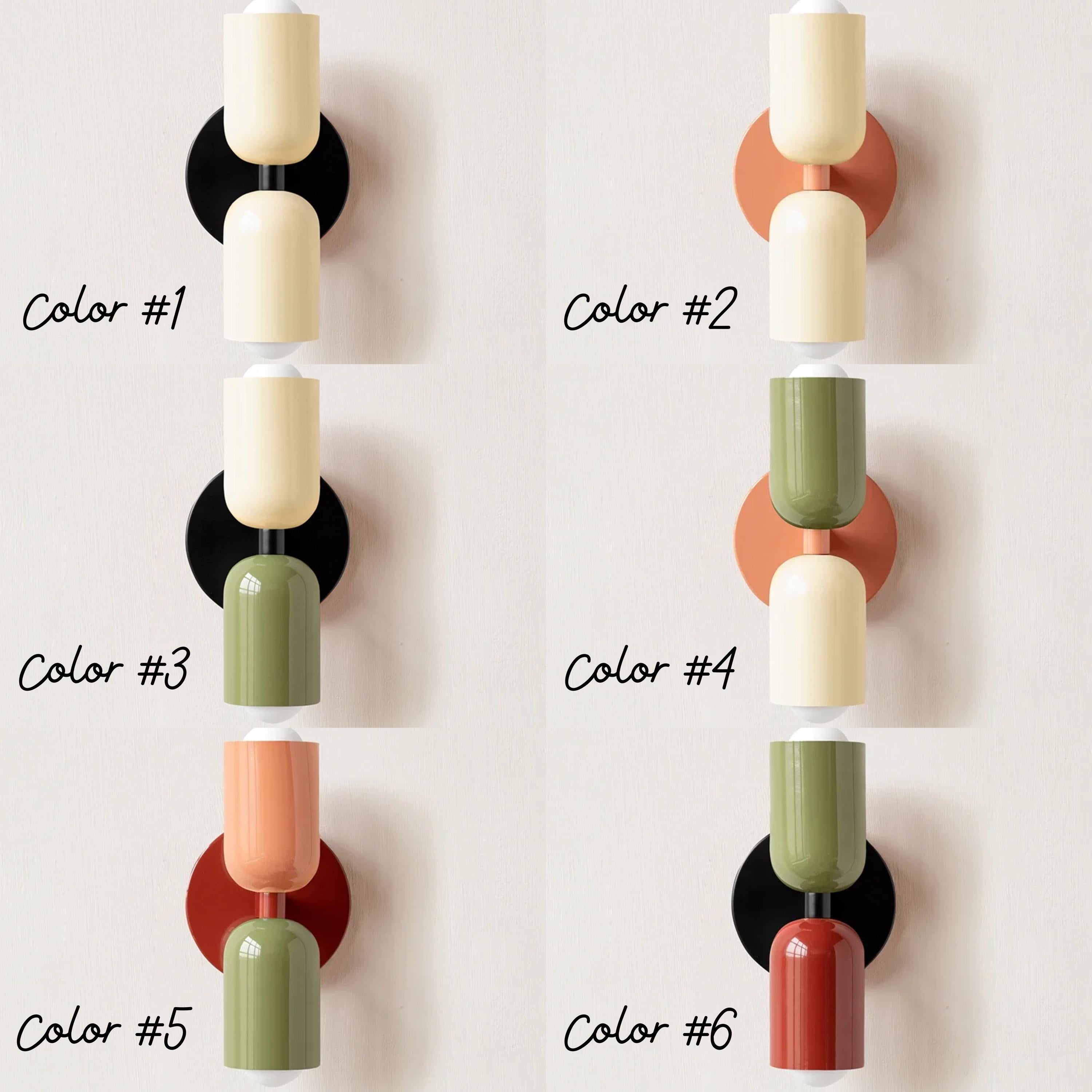 Colorful Dual Head Wall Sconce